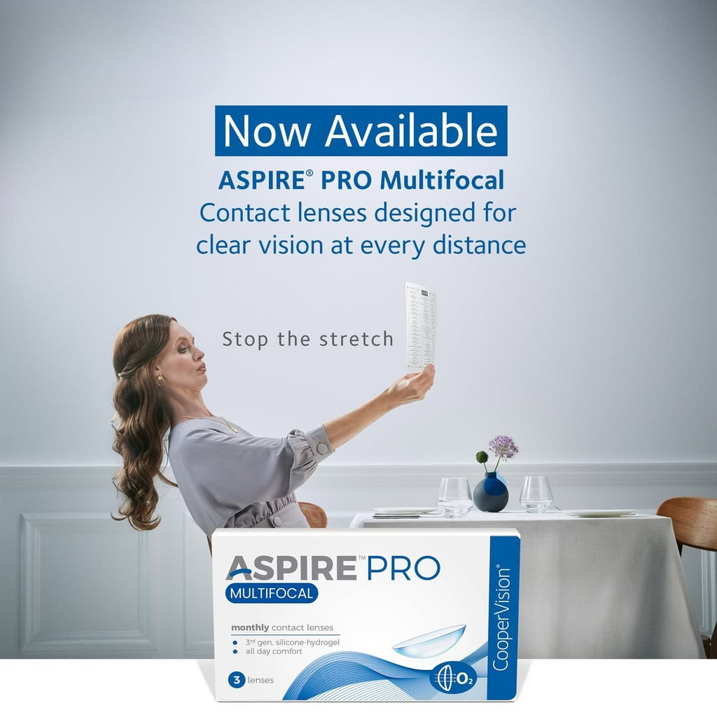 CooperVision Aspire Pro Multifocal lenses for presbyopia – 3 per box