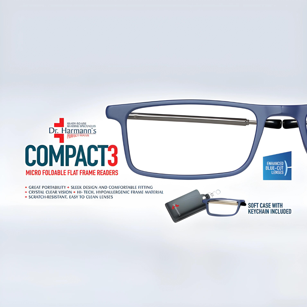Optical Duniya Dr. Harmanns reading glasses Compact3 for comfortable reading glasses