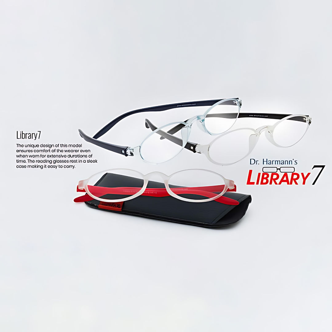 Optical Duniya Dr. Harmanns reading glasses Library7 Cozy reading glasses Spot