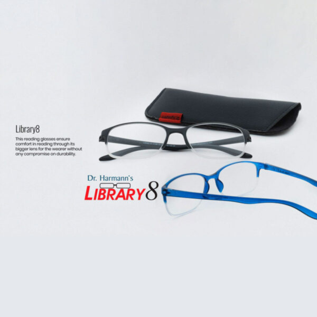 Library8 Reading Glasses by Optical Duniya for a timeless look