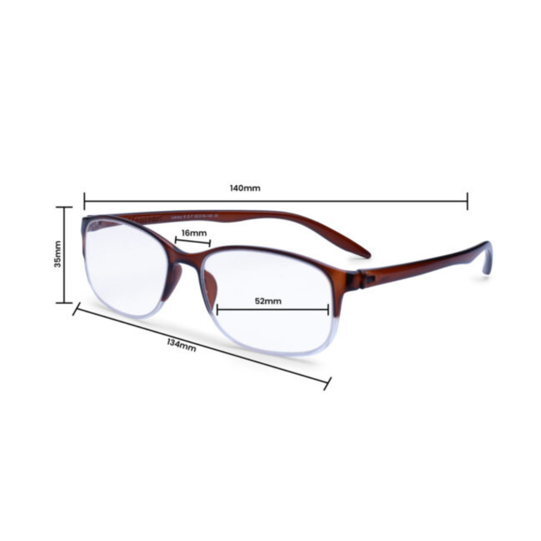 Library8 Reading Glasses by Optical Duniya with anti-fatigue technology