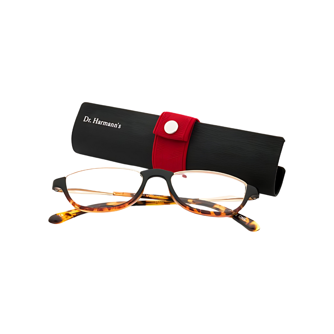 Close-up of Dr. Harmann's iReadOne Reading glasses with innovative lens technology by Optical Duniya 