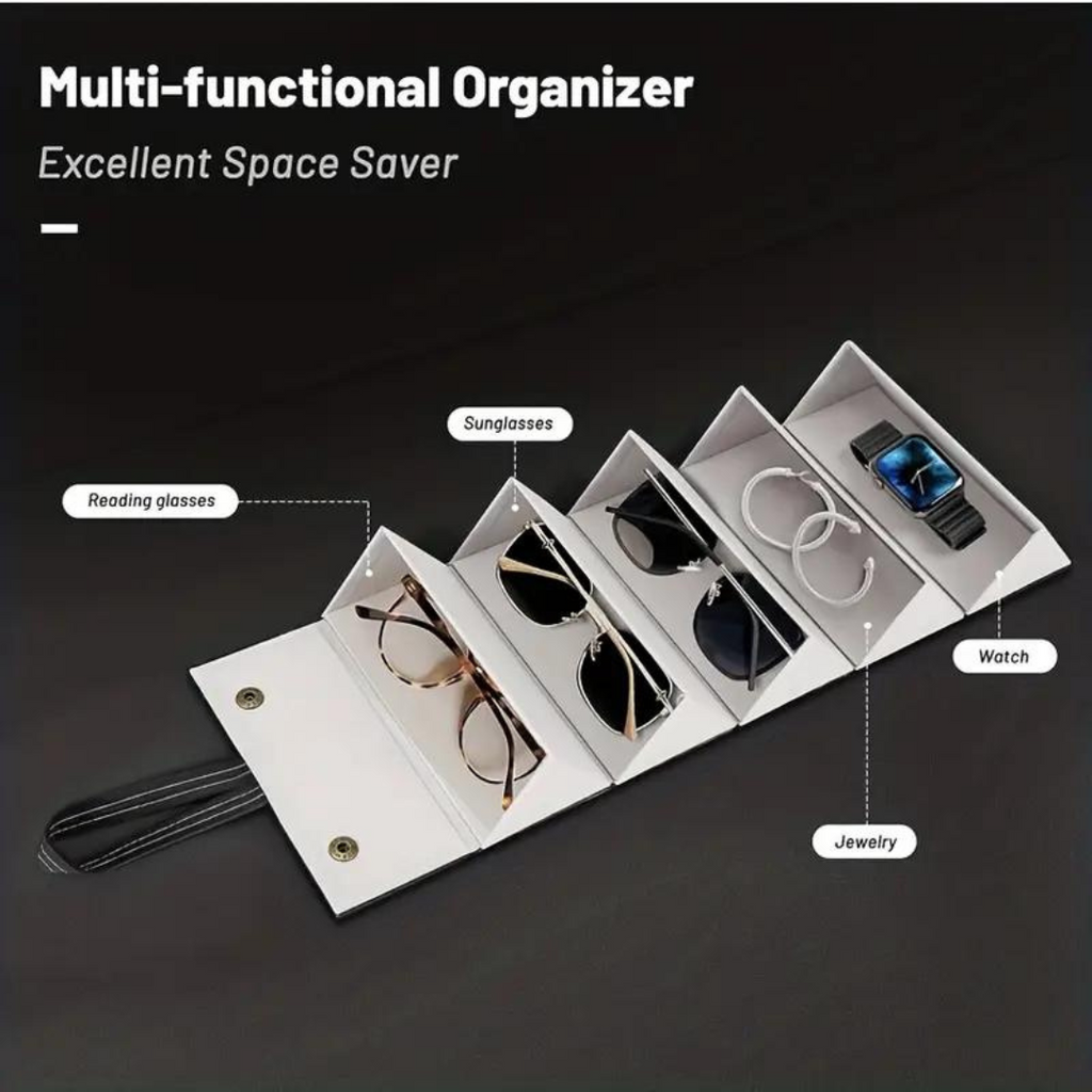 Optical Duniya Five-Slot Sunglass Display Stand: Organize your eyewear collection