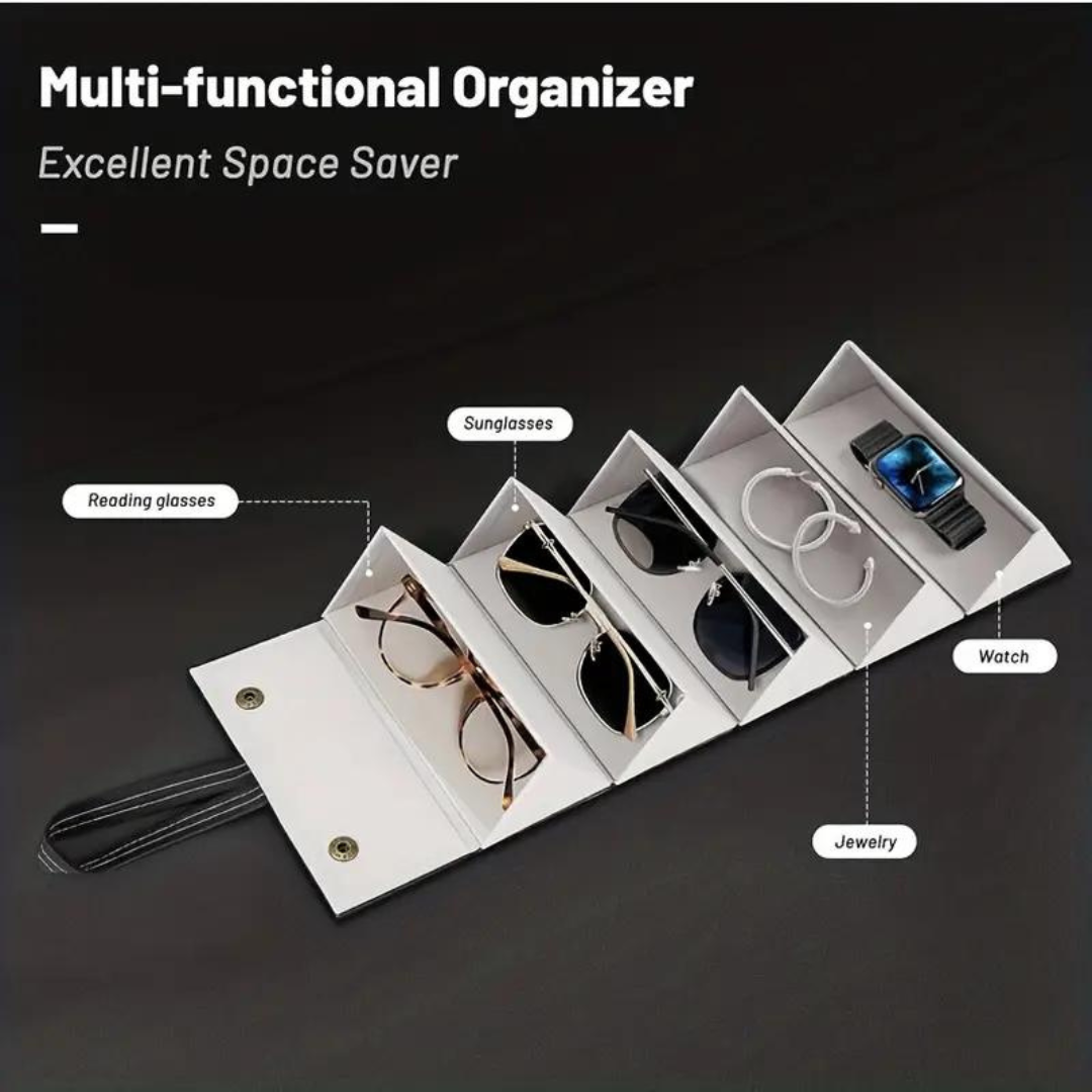 Optical Duniya Five-Slot Sunglass Display Stand: Organize your eyewear collection