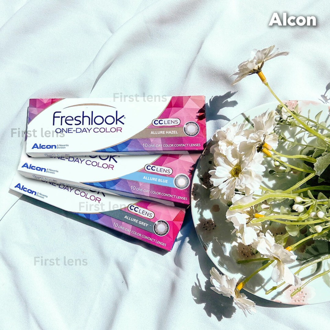 Indulge in the rich and alluring Gray tone of FRESHLOOK CC Allure Color One Day lenses from Optical Duniya.
