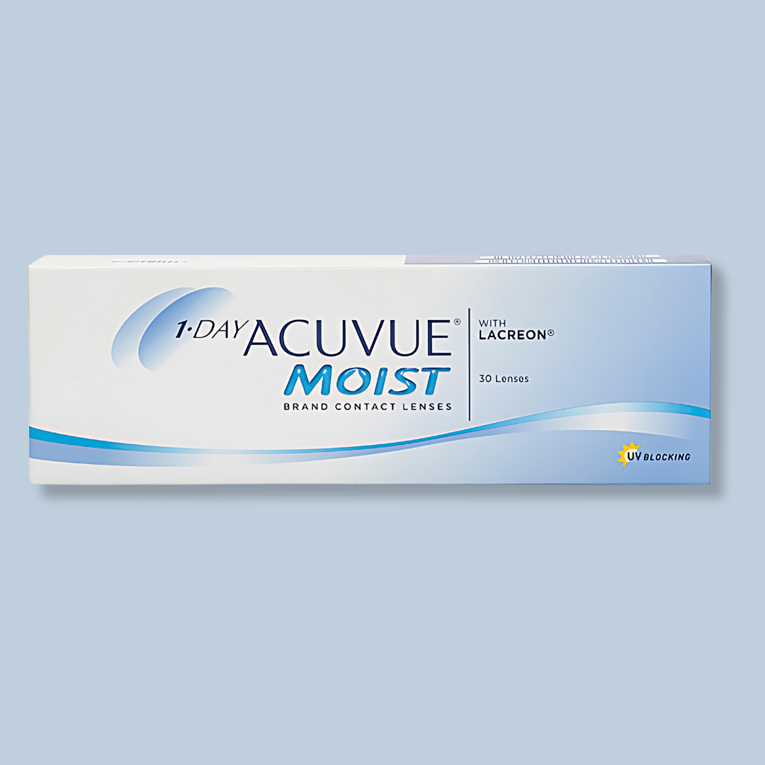 Optical Duniya: Model wearing Moist Acuvue contact lenses