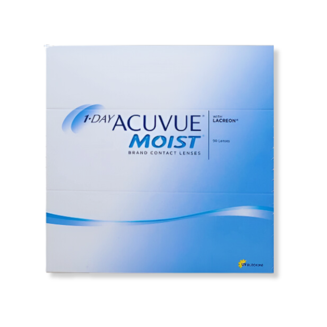 Optical Duniya: Close-up of Johnson & Johnson 1 Day Moist Acuvue lenses