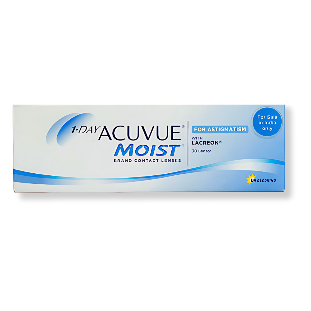 Optical Duniya: Close-up of Johnson & Johnson 1-Day Acuvue Moist for Astigmatism contact lenses