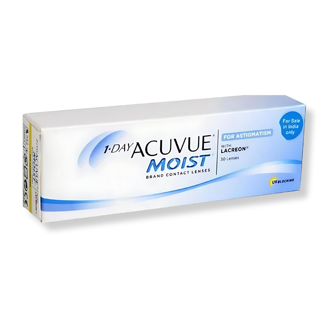 Optical Duniya: Packaging of Johnson & Johnson 1-Day Acuvue Moist for Astigmatism lenses