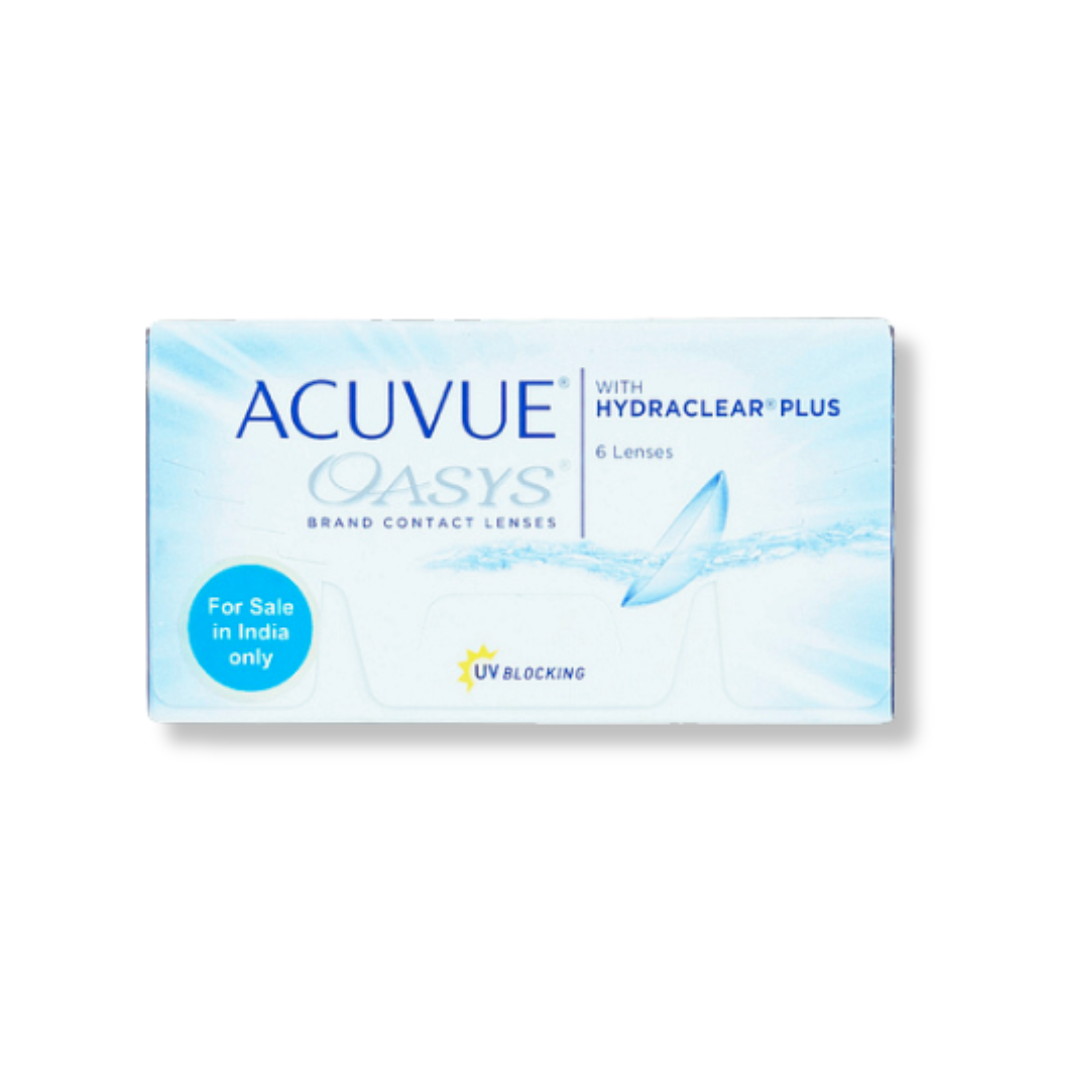 Optical Duniya: Close-up of Johnson & Johnson Acuvue Oasys Hydraclear Plus lenses