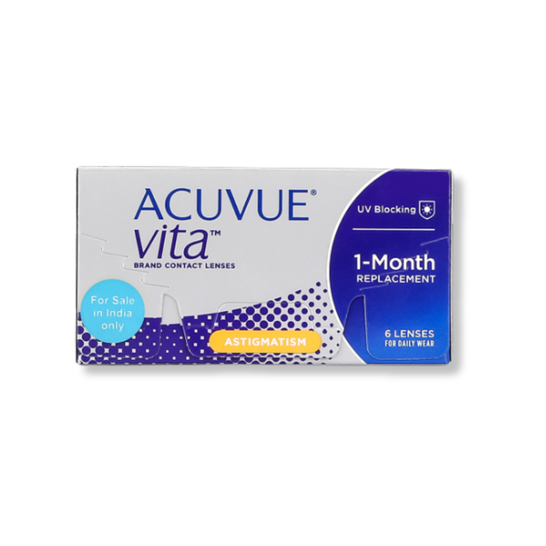 Optical Duniya: Close-up of Johnson & Johnson Acuvue Vita Toric lenses